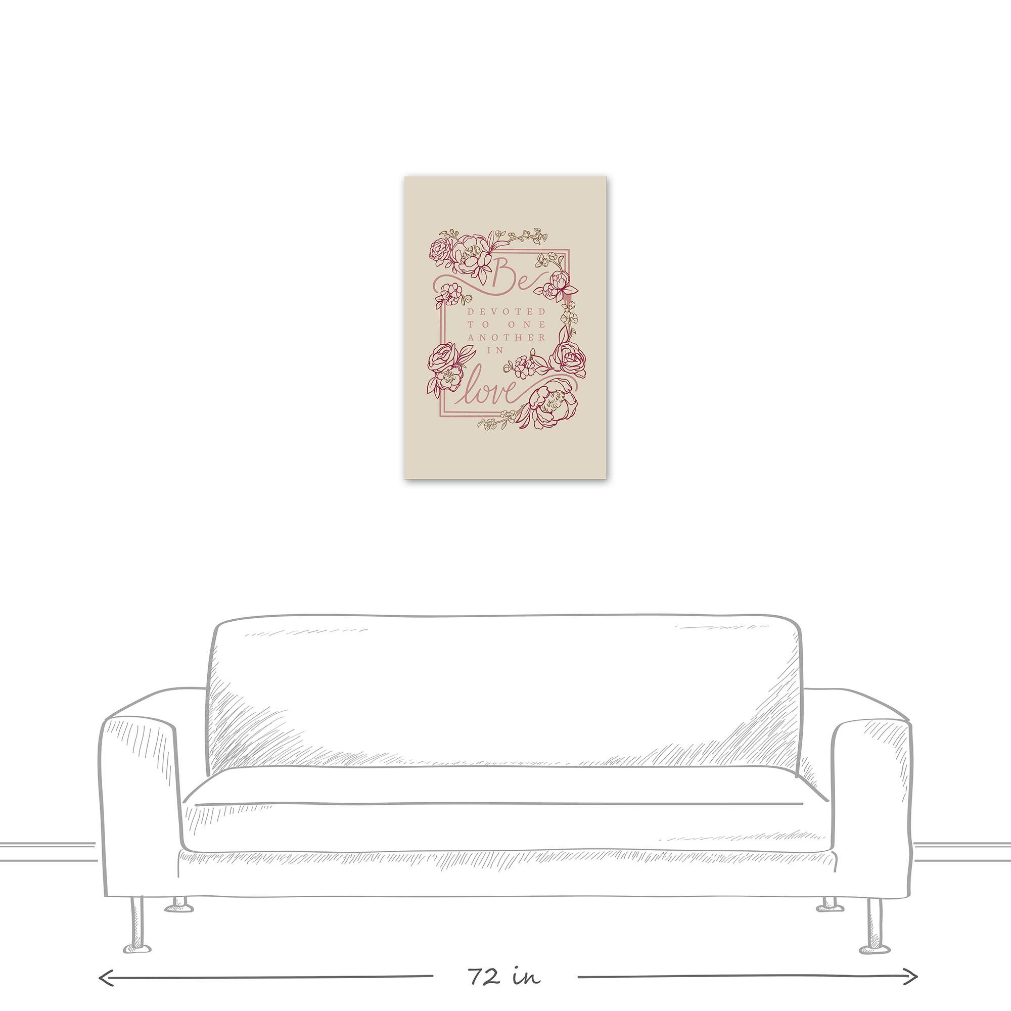 Be Devoted 20" x 30" Canvas Wall Art